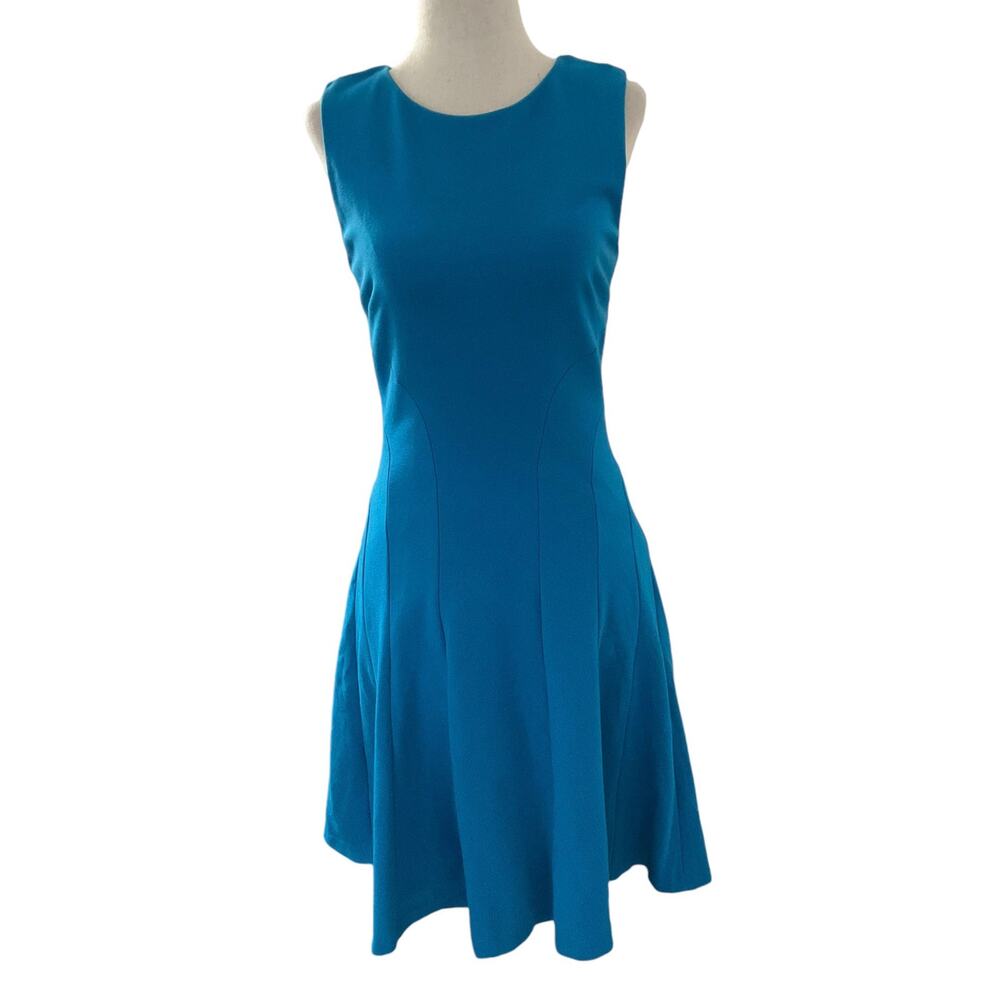 Diane von Furstenburg Blue Fit & Flare Above The Knee Dress Women Size 2 | 6-7